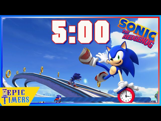 Watch Sonic the Hedgehog in a 5 minute timer with Music!