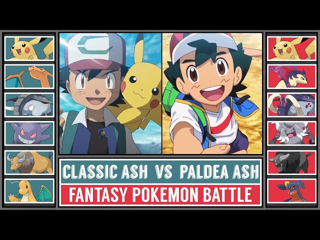 Classic ASH vs Paldea ASH | Fantasy Pokémon Battle