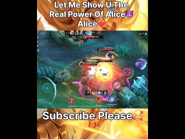 Yours Blood Empowers Me😈Alice❤️ #shorts #mobilelegends #mlbb #mlbbcreatorcamp #moba #ml #mlbbshorts