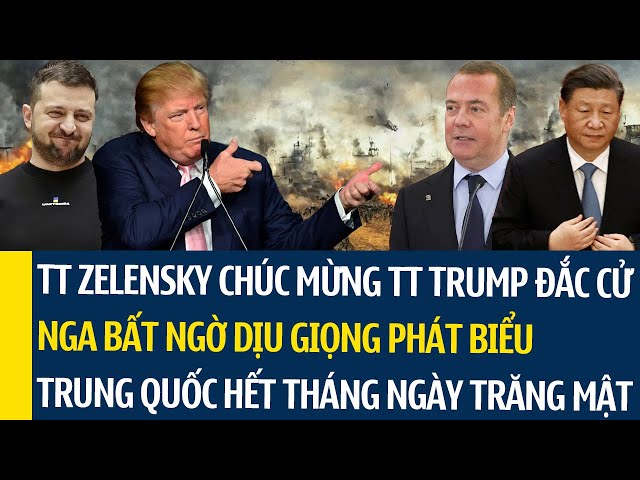 CẢ THẾ GIỚI TÉ NGỬA trước động quay 180 độ của Nga, Zelensky chúc mừng ông Trump đắc cử