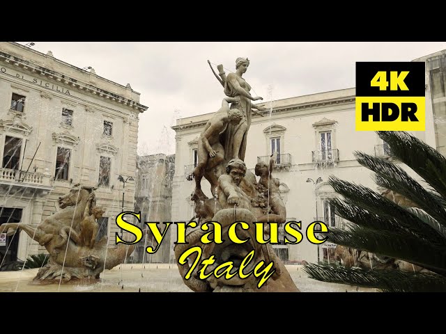 Syracuse and archaeological area of Neapolis, Sicily, Italy in 4K (UHD) HDR