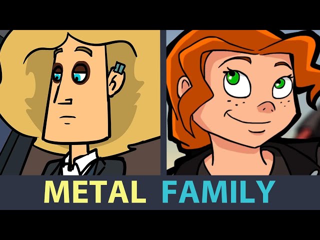 METAL FAMILY the FULL STORY in ONE VIDEO | THE PAST of GLAM | Dart toons