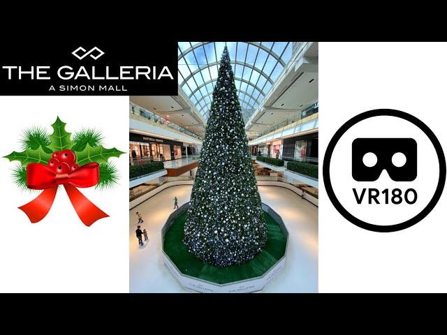 Galleria Christmas Tree in VR180 3D 4K - Houston, TX USA