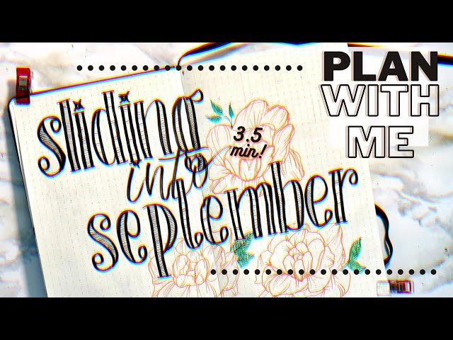 plan with me bullet journal set up || slidin' into sept 2020 || 3 min