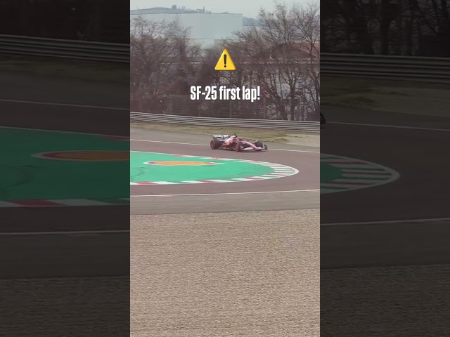 PRIMO GIRO IN PISTA DELLA NUOVA SF25 🔥