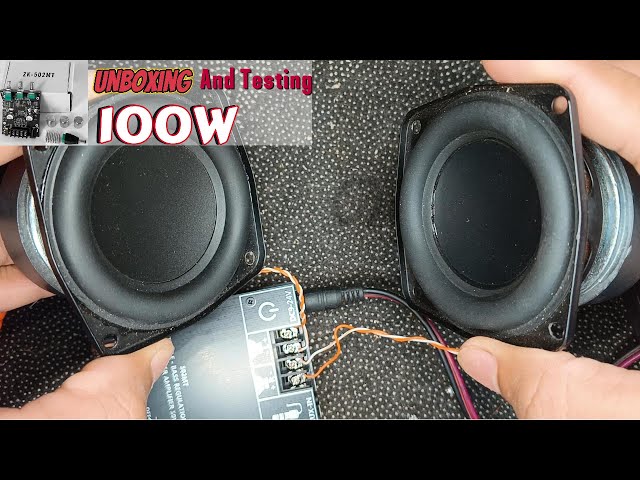 Cheap 100w 2.1 Amplifier - ZK-502MT Unboxing Assembly and Test With LG30w Sub