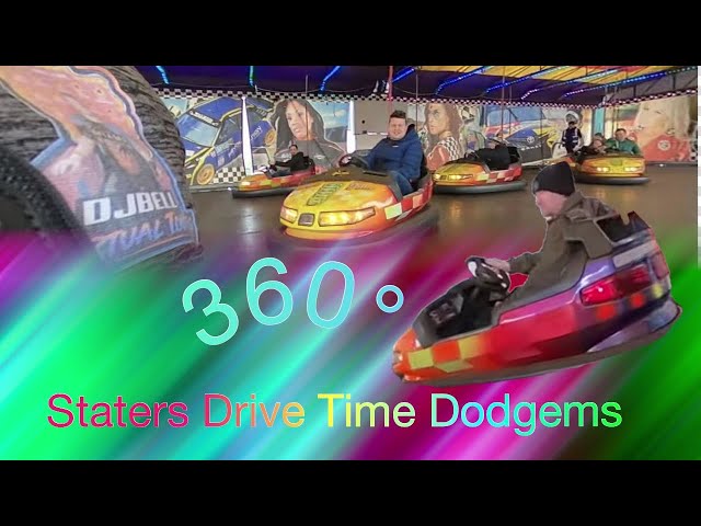 !!! LAST RIDE ON !!! SLATERS - DRIVE TIME DODGEMS / ONRIDE POV / 360°  / WHITLEY BAY EASTER FUN FAIR