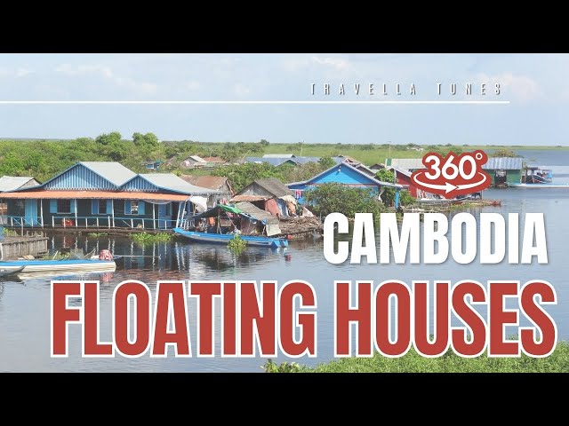 Cambodia's Fascinating Floating Village (Tonle Sap Lake 360 4K)