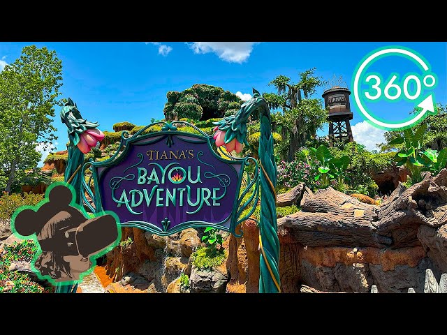 360º Ride on Tiana's Bayou Adventure Front Row POV