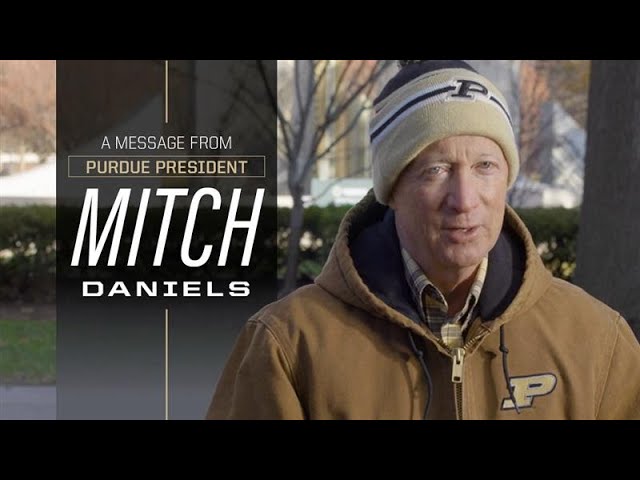 President Mitch Daniels: Purdue Students, Let’s Not Overlook the Obvious