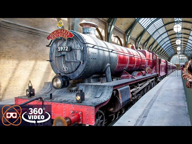 [360] Traveling on the Hogwarts Express Between Parks | Universal Orlando