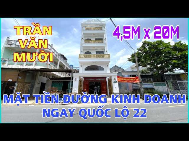 Bán nhà hóc môn| (733) Nhà mặt tiền kinh doanh mọi ngành nghề ngay nhà thờ bùi môn sát quốc lộ 22