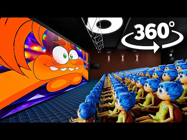 Inside Out 2 360° - CINEMA HALL | ANXIETY AND FEAR THE FIRST TIME | 4K VR 360 Video