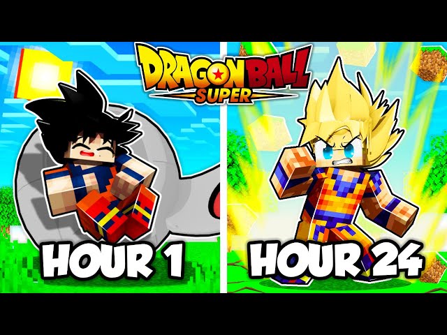 I Survived 24 HOURS in Dragonball Super Minecraft!