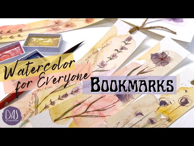 Playing with Possibilities: Creating Watercolor Bookmarks with Kuretake Art Nouveau Paints