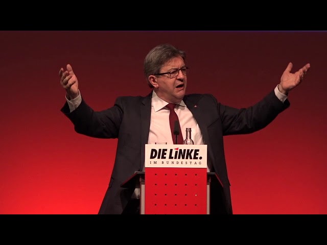 Jean Luc Mélenchon beim Politischen Jahresauftakt der Linksfraktion