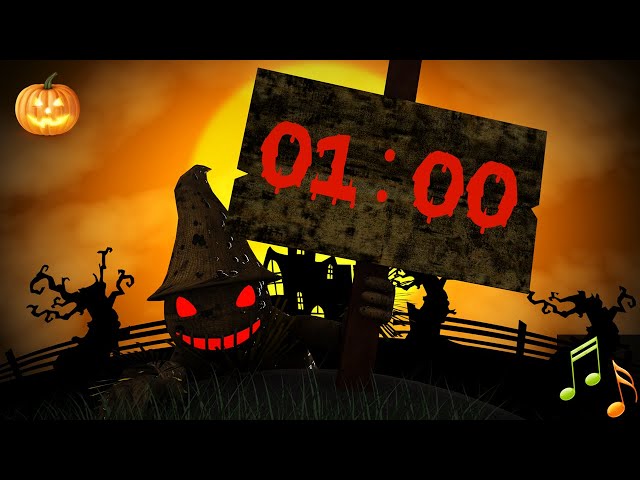 1 Minute Timer | Halloween Timer 🎃