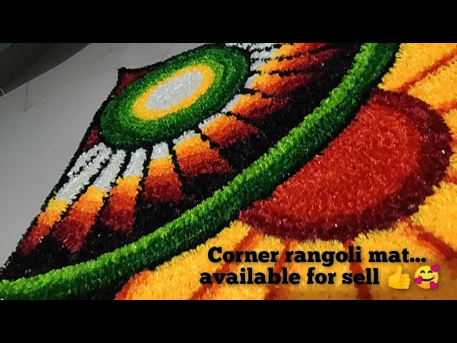 readymade rangoli mat/woolen rangolimat/corner rangoli/#rangoli #dhanshrimate #homedecoration