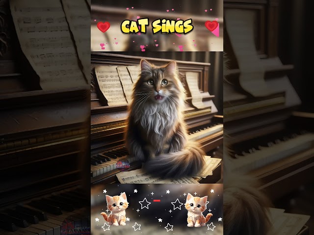 Singing cat #ai #shorts #cat #apt