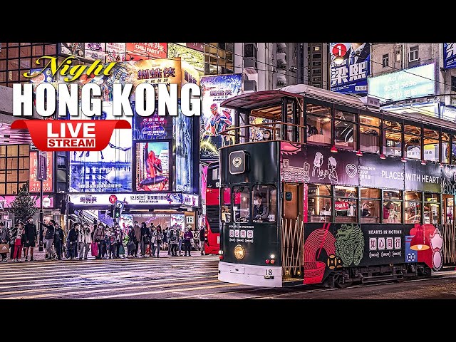 Live Hong Kong Travel TV ❤️ Colorful Hong Kong tourism - Tram ride, Night market, shopping tour