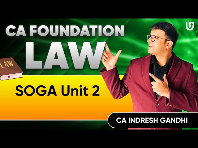 CA Foundation Law Sale of Goods Act Unit 2 | ICAI | CA Indresh Gandhi #cafoundation #caexams