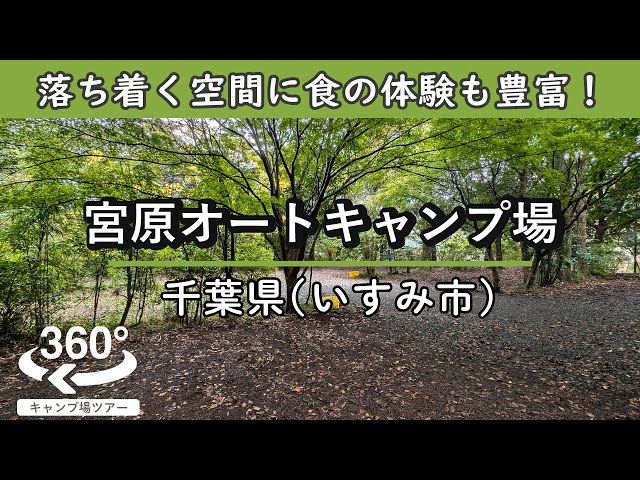 【4K 360°VR】宮原オートキャンプ場(千葉県いすみ市)田舎に帰ってきたようなアットホームな雰囲気！ブルーべり狩りやたけのこ堀りなど食の体験もいっぱい！