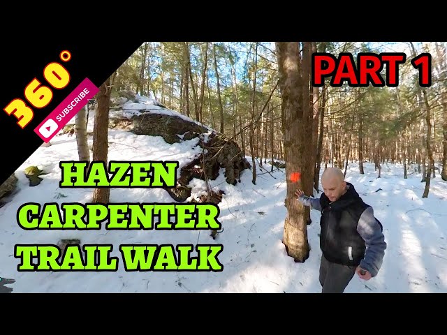 360° Hazen Carpenter Trail Walk - Nor'Easter Aftermath -  Part 1