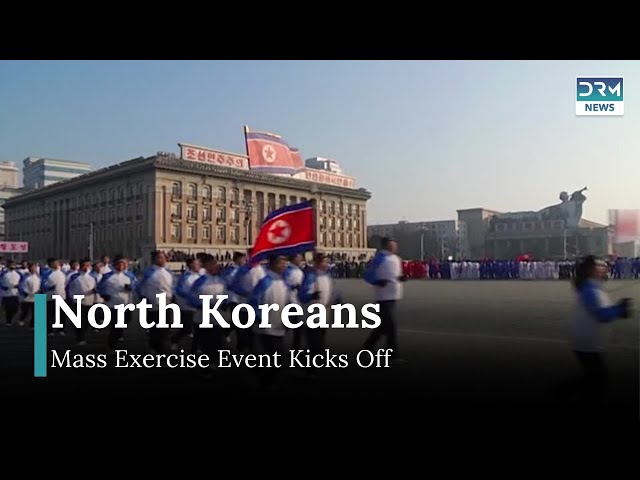 North Korea Celebrates Sports Day with Mass Exercises at Kim Il Sung Square | DRM News | AQ1B