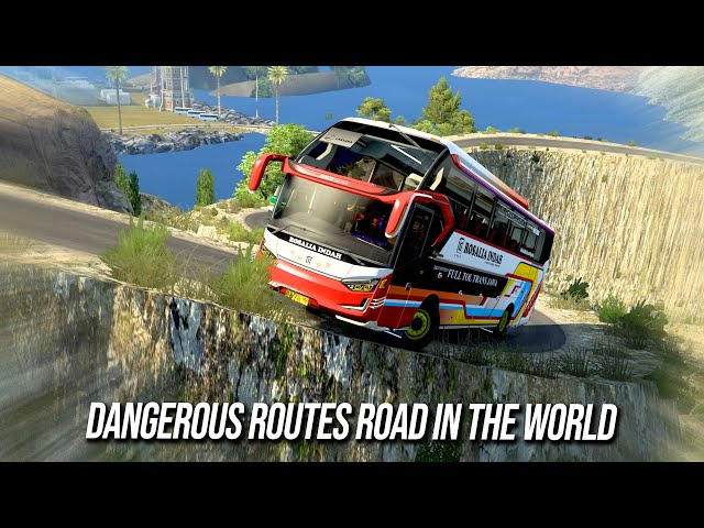 🔴 High skill Bus Driving on dangerous roads | Euro Truck Simulator 2 | eps32 #simid - ETS2