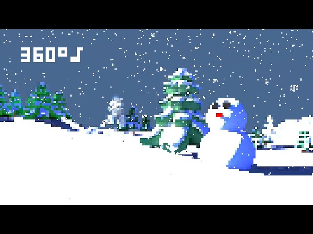 VR360 MUSIC Relaxing | Snowman 1 Hour ♪❄