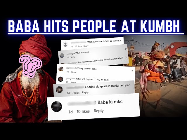 Maha Kumbh 2025: Baba Hits People on the Road – Shocking Video!