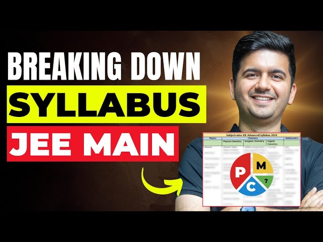 All about Official JEE Syllabus | JEE Main 2026 | JEE 2025