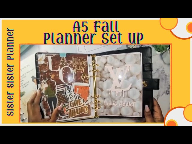 A5 Fall Planner Setup | Plan with Me | Chatty/Singy #dashboard #plannercommunity #a5