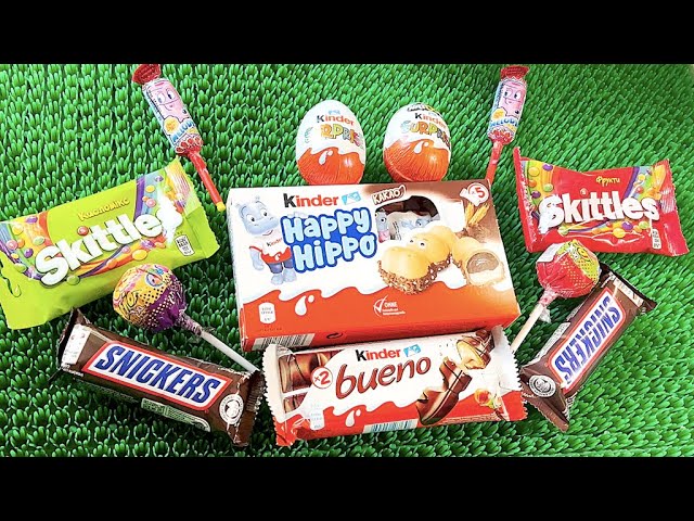 Unpacking Candy Lollipops & Sweets ASMR 🍭 Chupa Chups & 1 Kinder Surprise Opening | Satisfying Video