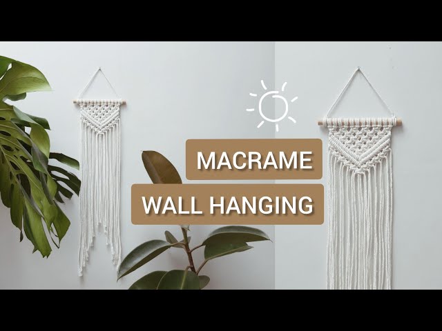 Diy Wall Hanging Macrame #Pemula