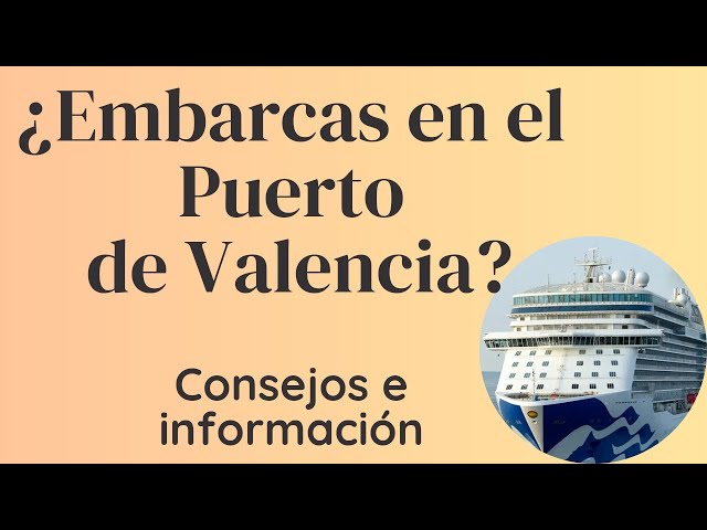 Tips for the PORT of Valencia: #spain #cruises #msccruises #costa #royalcaribbean #celebrity