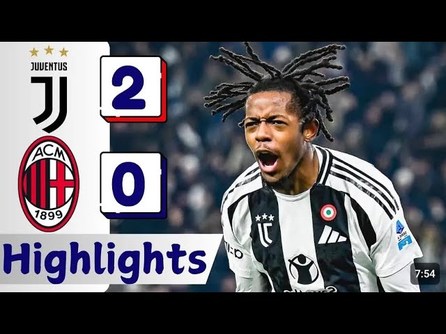 Juventus vs AC Milan 2-0 | All Goals & Highlights | Serie A 2025