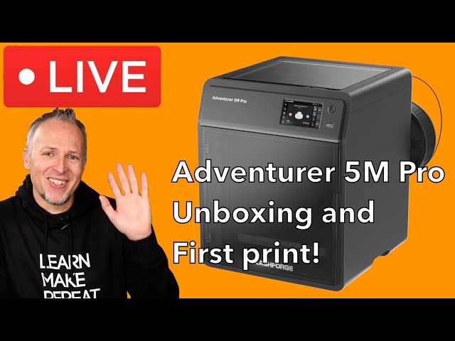 Flashforge Adventurer 5M Pro Unboxing and first print!