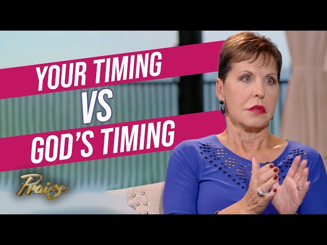 Joyce Meyer: Stop Trying to Get Ahead of God | Praise on TBN