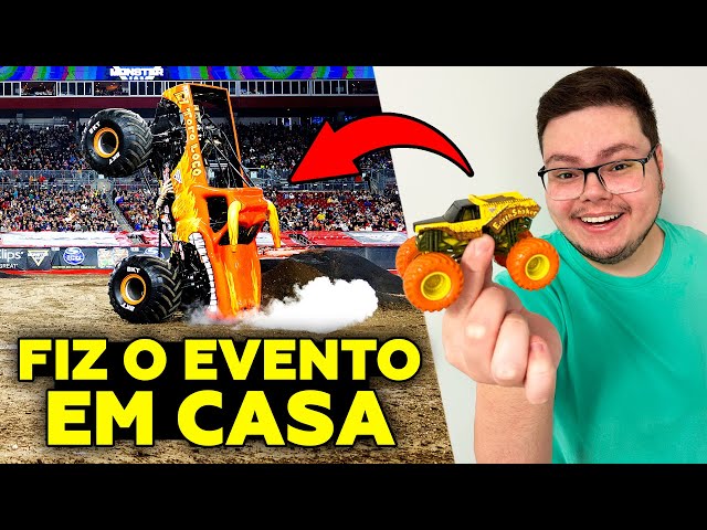 RECEBI MINIATURAS E UMA ARENA DE CAMINHÕES MONSTROS: UNBOXING MONSTER JAM