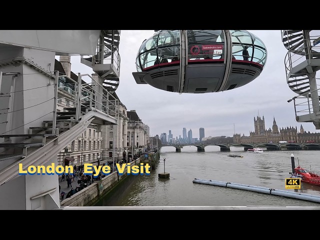 Visiting the Iconic London Eye 🎡 | Stunning Views of London! 🇬🇧✨