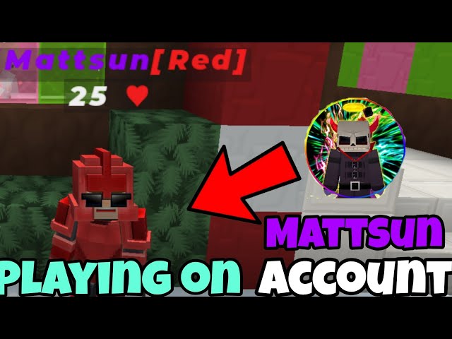 Playing Bedwars On Mattsun Account!! 🥶🤯 || [Blockman Go]