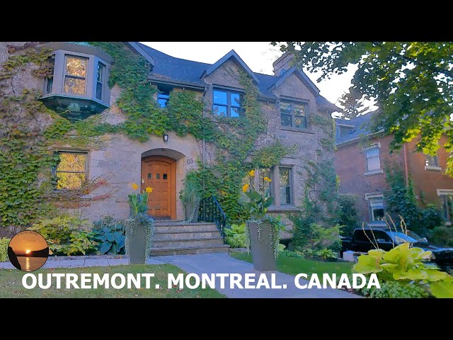 OUTREMONT.  CAMINANDO MONTREAL EN EL OTOÑO CANADIENSE