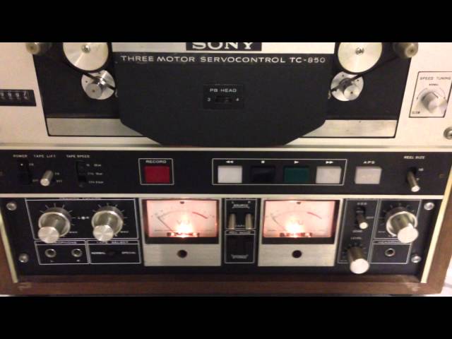 So called working Sony TC-850 reel to reel tape recorder Part 1/2