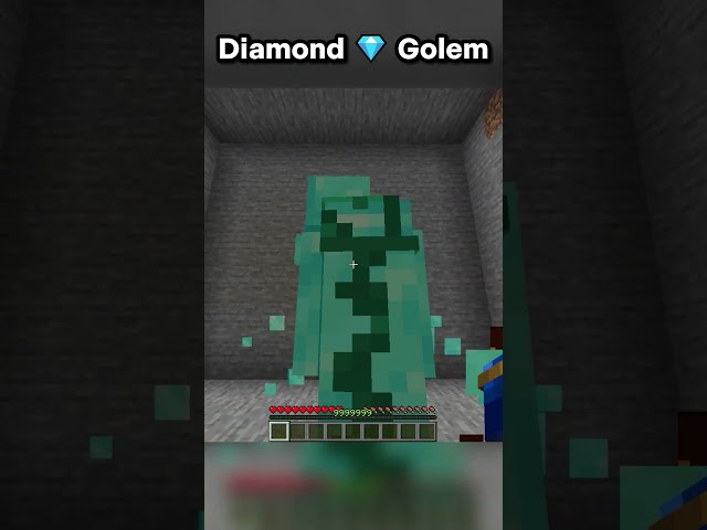 Help me Diamond 💎 Golem (Sigma Boy) #minecraft #shorts