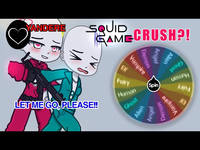 Making a ‘Couple’ OC || YANDERE x SHY [SQUID GAME EDITION](Spin The Wheel!) || Gacha Challenge