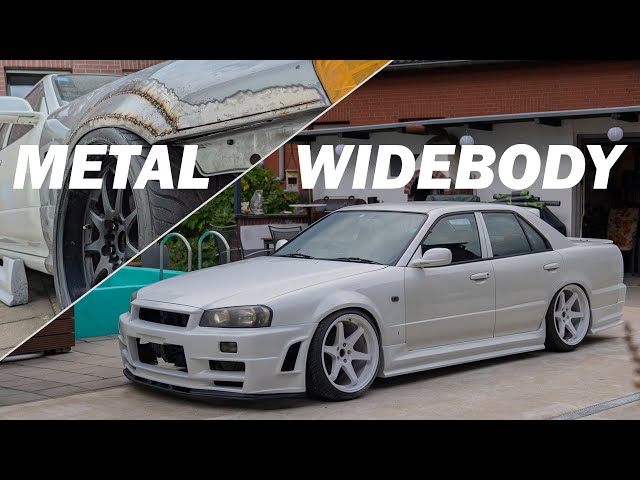 How To METAL WIDEBODY - Widening my R34 fenders | Full process