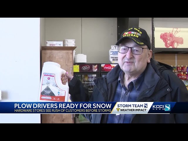 Salt, sand and snow shovels: Iowans prepare for what could be snowiest week of the winter season