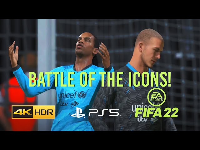 FIFA 22 PS5 - ICONS vs ICONS (SOCCER AID vs SOCCER AID) - 4K 60FPS HDR Next-Gen Gameplay