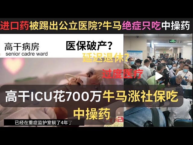 医保界的妙瓦底庞氏骗局？进口药退出公立医院的真相是医保破产？从过度医疗到无药可救？高干病房什么药都有，牛马吃中草药？延迟退休，医保破产，多度医疗，榨干牛马。进口药黑市将暴涨？范祖祥